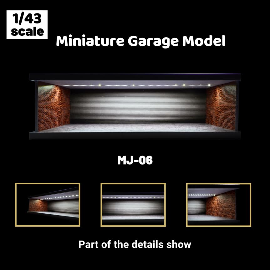 Amazon.co.jp: NUEIOVRW 1/43スケール ジオラマカーガレージモデル